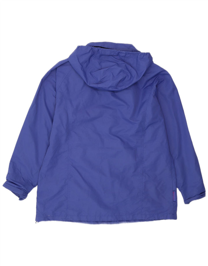 Mountain Warehouse Womens Hooded Windbreaker Jacket UK 18 XL Blue Polyester