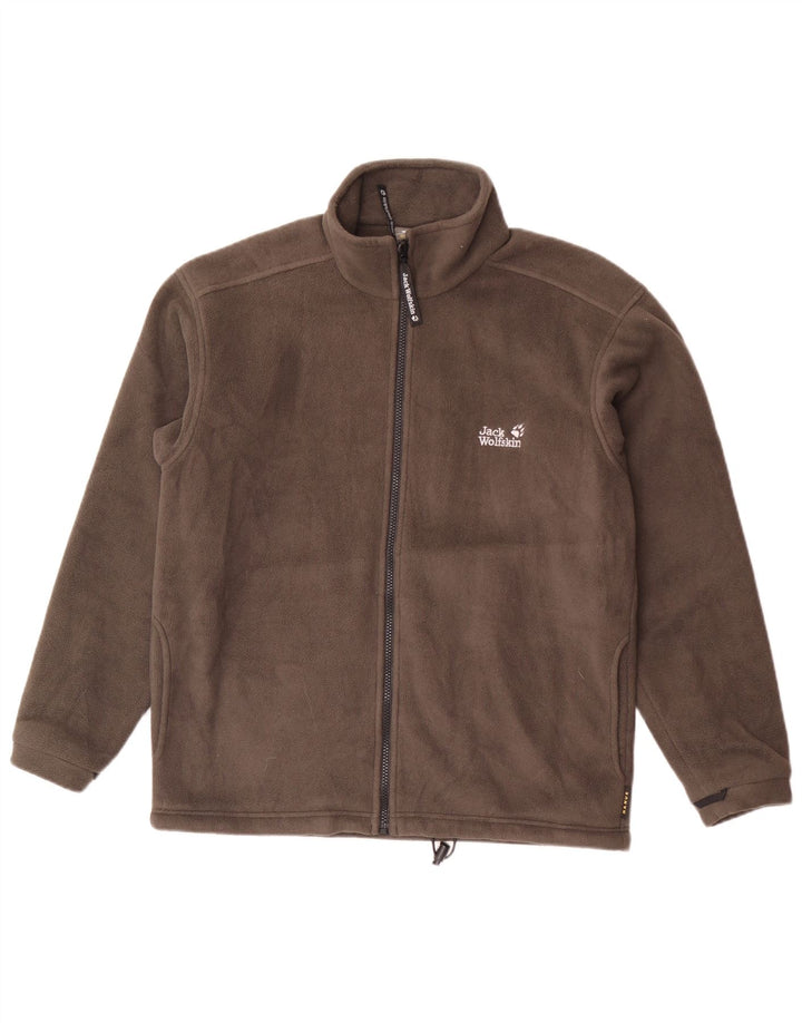 Giacca in pile foderata da uomo Jack Wolfskin UK 34 Small Poliestere grigio