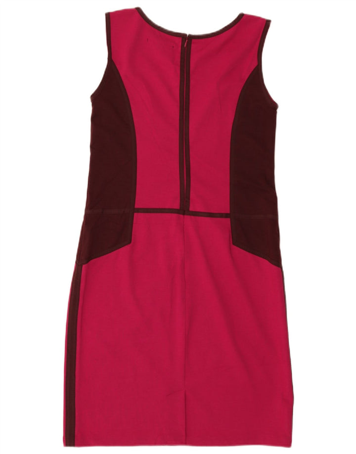 MOSSIMO Womens Stretch Ærmeløs Basic Dress UK 10 Small Pink Colourblock