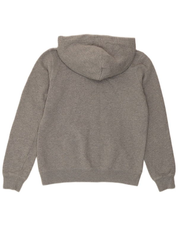 Jack Wills Womens Graphic Oversized Hoodie Jumper UK 10 Small Grey Flecked