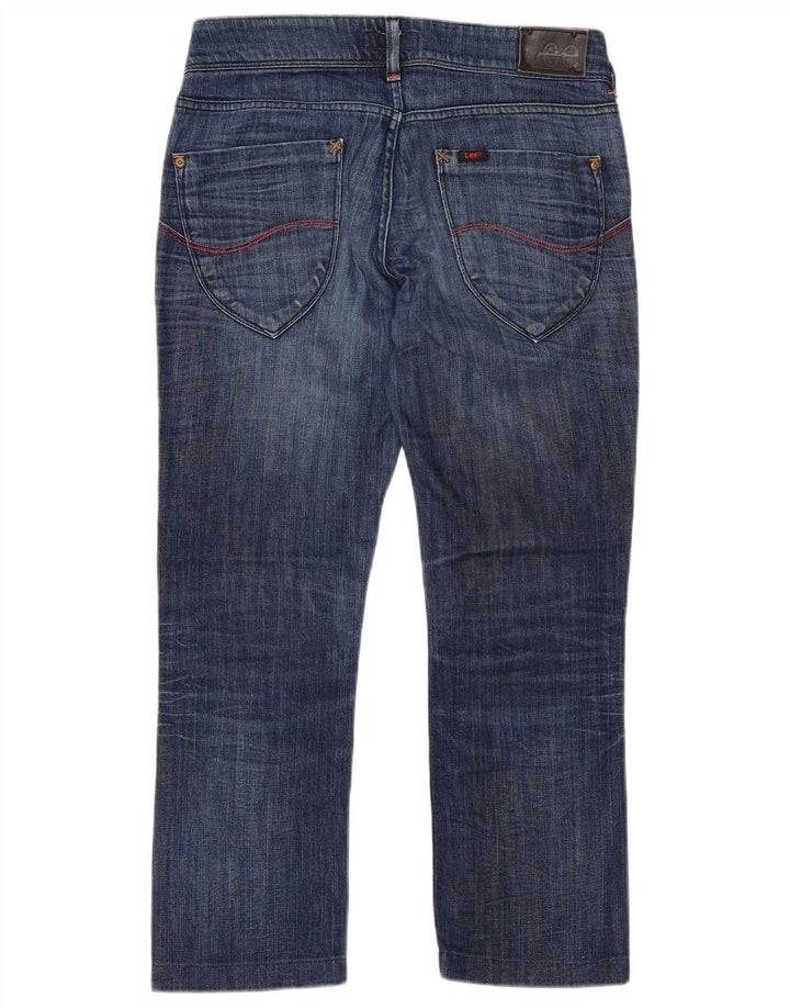 Lee Womens Amy Straight Jeans W30 L25 Navy Blue Cotton