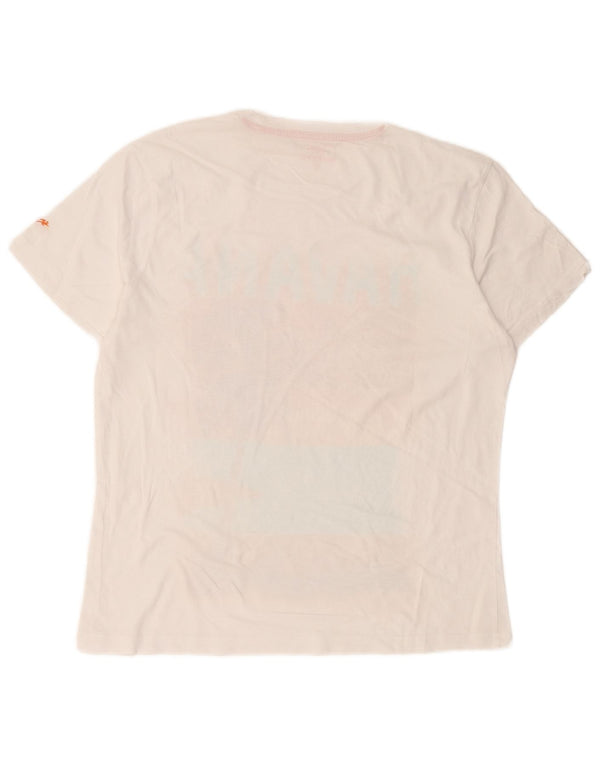 Lotto Camiseta gráfica para mujer Top UK 46 Large White