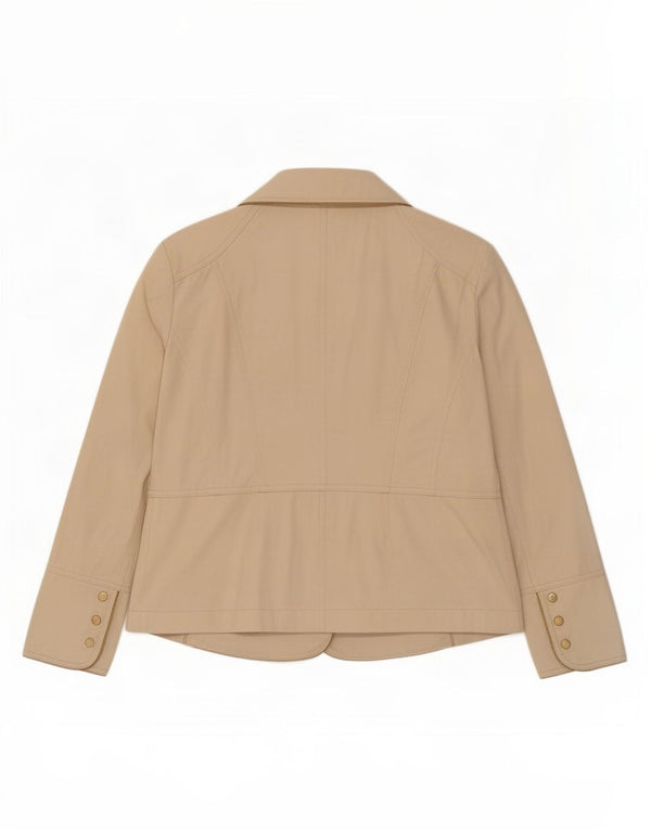 Giacca Blazer 5 Bottoni Donna Luisa Spagnoli IT 48 XL Cotone Beige