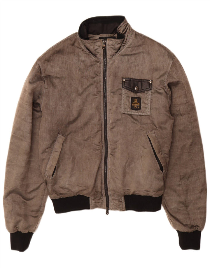 Refrigiwear Herre Bomber Jacket UK 38 Medium Grå Polyamid