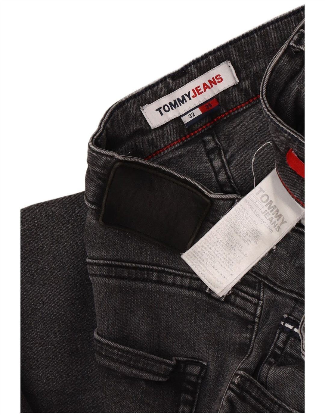 Jeans slim da donna Tommy Hilfiger W32 L34 cotone nero
