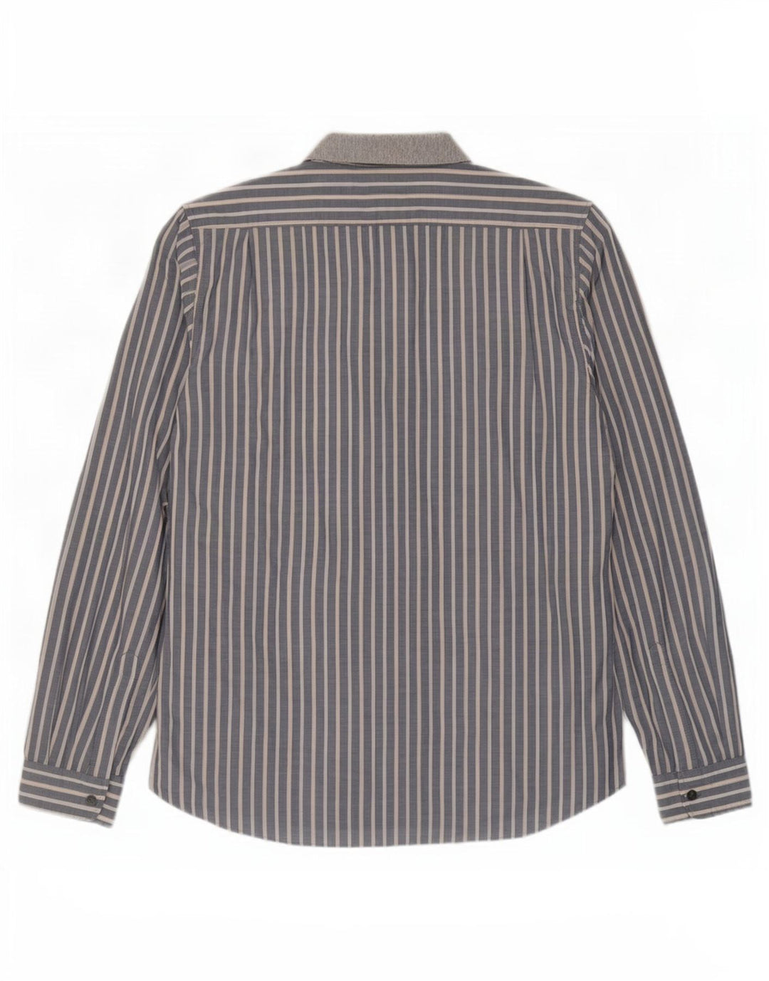 Hugo Boss Mens Shirt XL Grey Striped Cotton