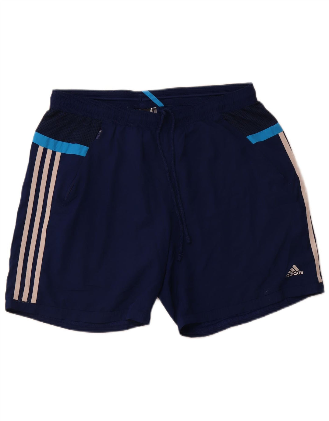 ADIDAS Womens Climacool Sport Shorts UK 16 Large  Blue Polyester