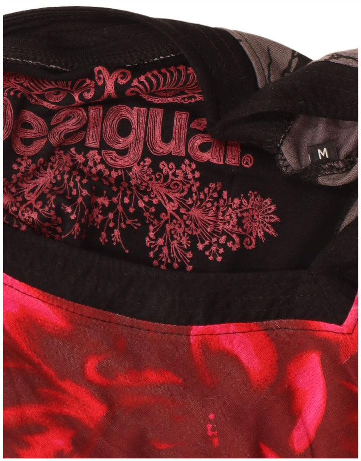 Desigual Womens Graphic Top Long Sleeve UK 12 Medium Multicoloured Floral