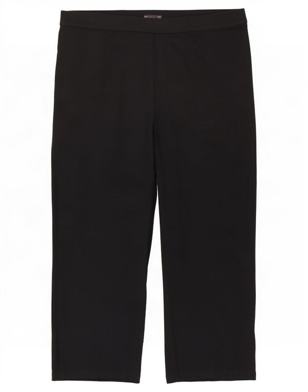 Marks & Spencer Γυναικείο Ψηλόμεσο Παντελόνι UK 22 3XL W40 L28 Μαύρο