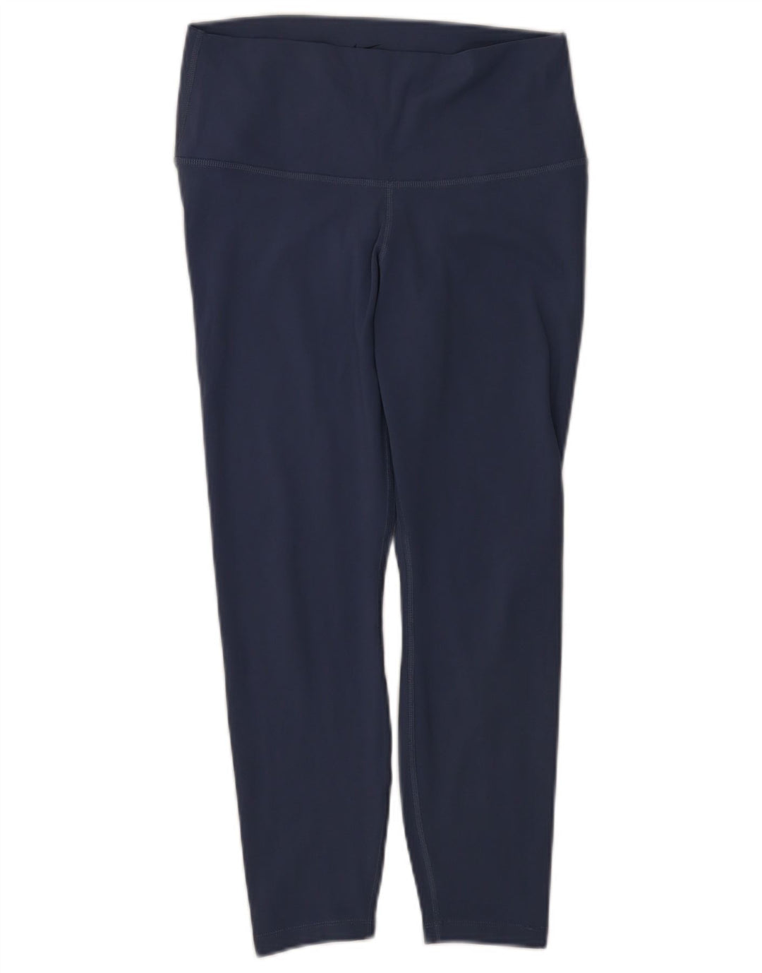 Nike Womens Dri Fit Leggings UK 14 Large  Navy Blue Polyester