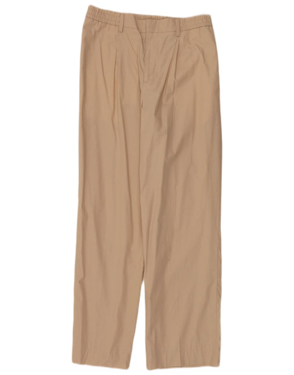 Zara Mens Wide Leg Chino Trousers Medium W31 L30 Beige
