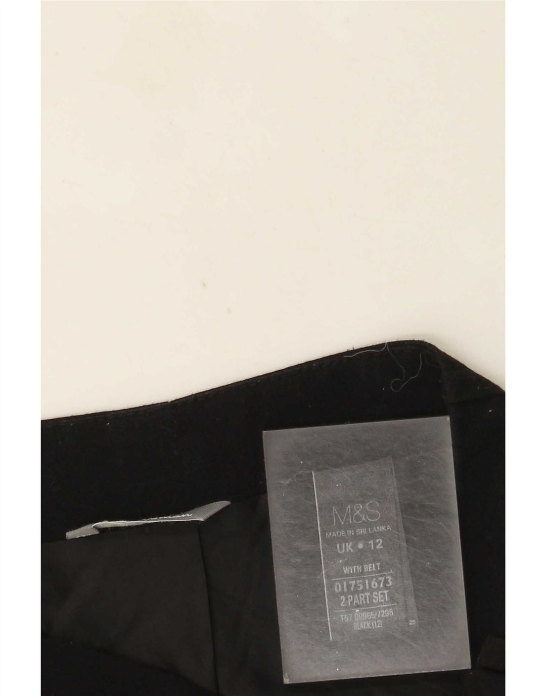 Marks & Spencer Womens Mini Skirt UK 12 Medium W30 Black Polyester