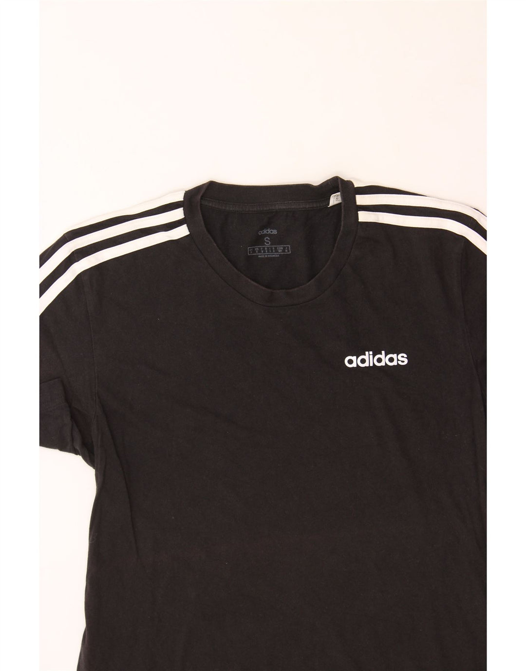 ADIDAS Mens T-Shirt Top Small Black Cotton Vintage Adidas and Second-Hand Adidas from Messina Hembry 