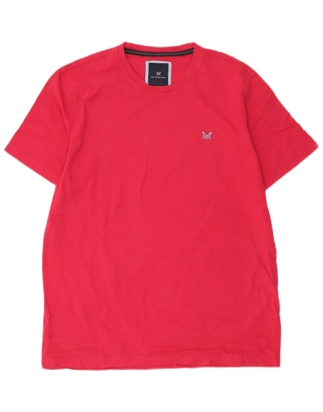 Crew Clothing Mens T-Shirt Top Large Red Cotton