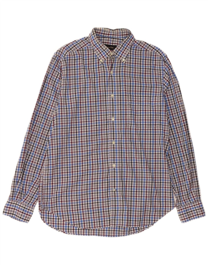 Massimo Dutti Herrenhemd, groß, blau kariert