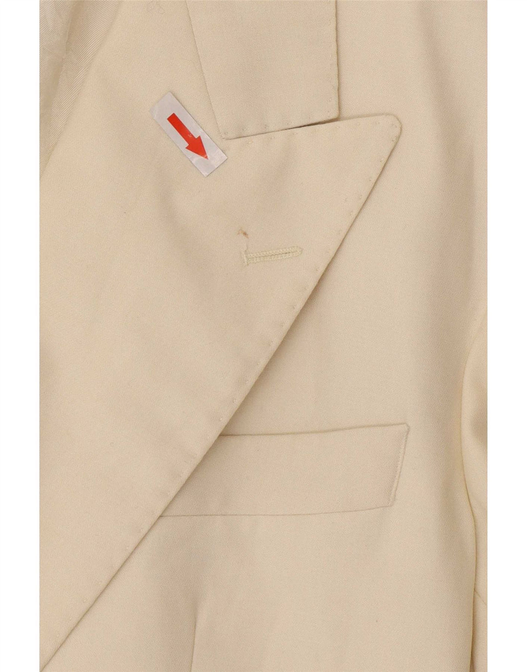 St Michael Veste blazer longue à double boutonnage pour homme UK 42 Large Blanc