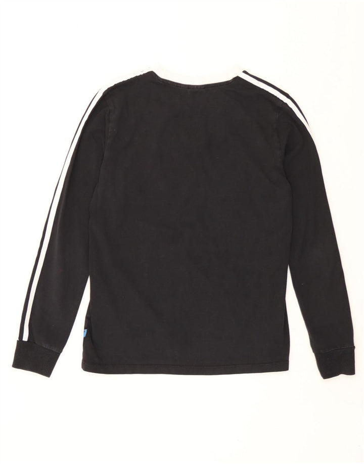 Adidas Dame Top Langærmet UK 12 Medium Sort Bomuld