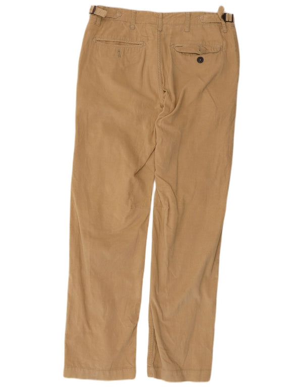 Męskie proste sztruksowe spodnie Zara EU 40 Medium W31 L31 Beżowa bawełna
