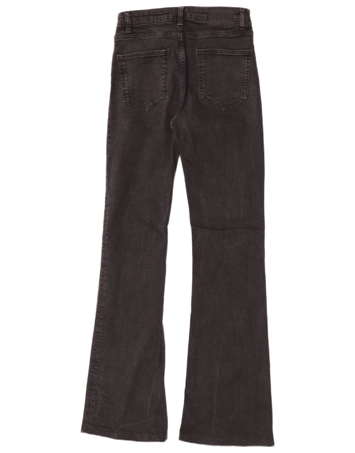 Zara Jeans Acampanados Para Mujer EU 38 Small W28 L32 Negro