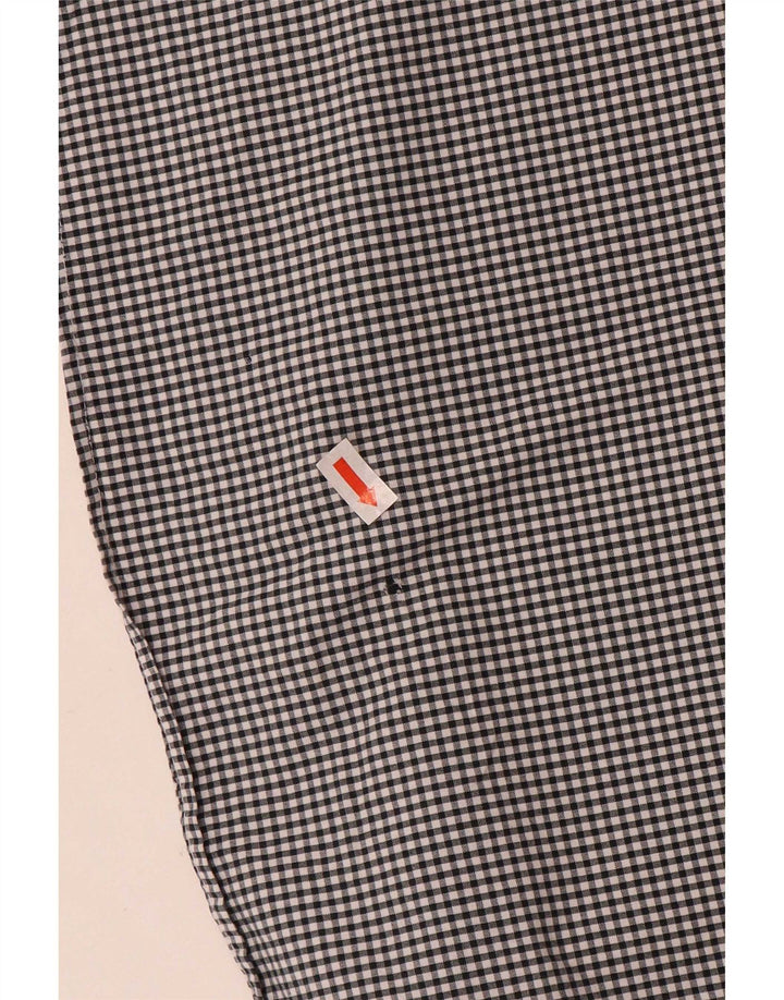 Ralph Lauren Mens Classic Fit Shirt Large Black Gingham Cotton