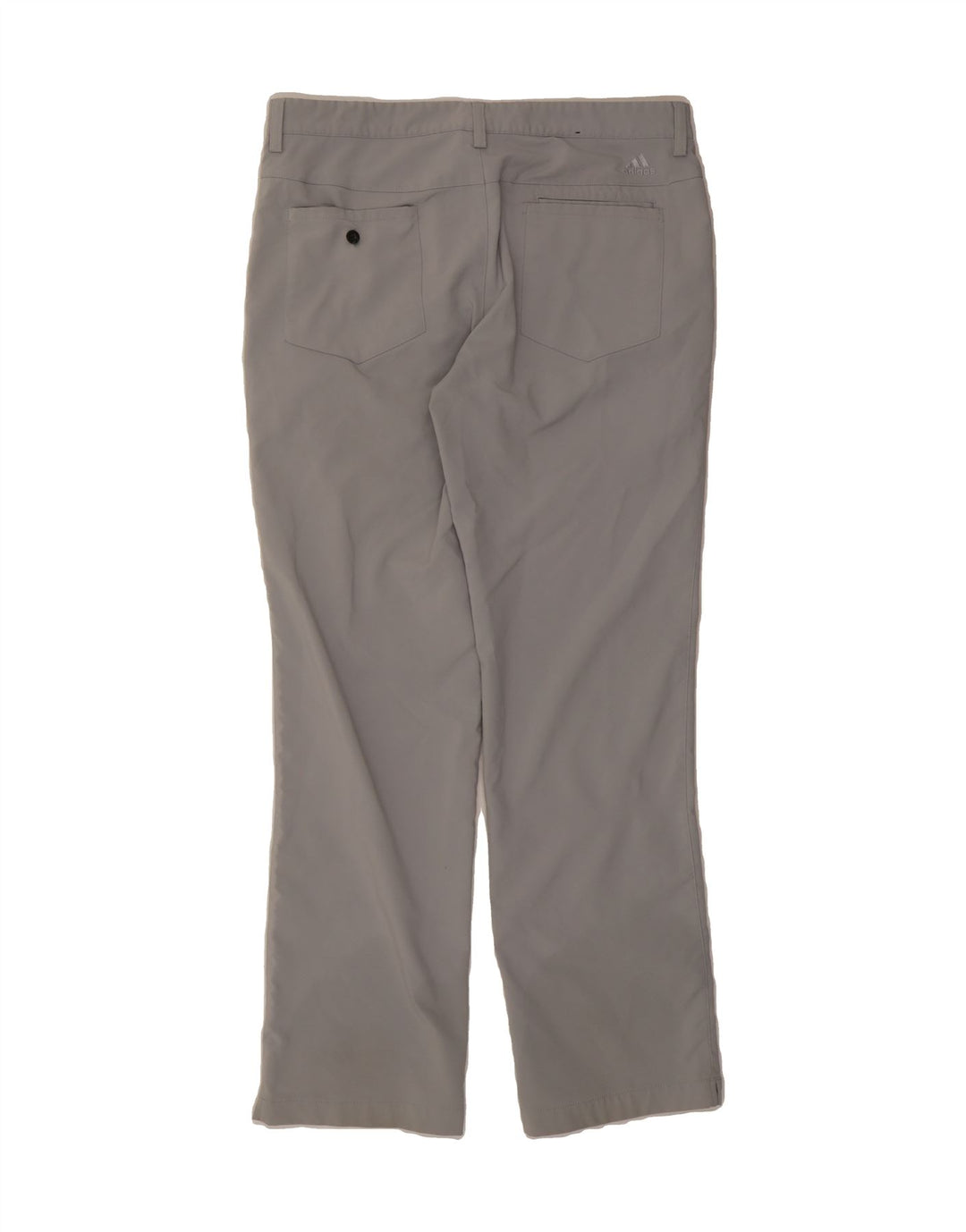 ADIDAS Mens Straight Chino Trousers W34 L32 Grey Polyester Vintage Adidas and Second-Hand Adidas from Messina Hembry 