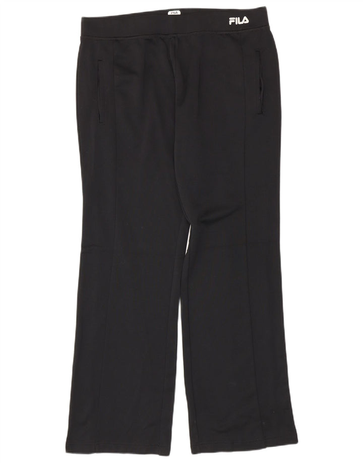 Fila Womens Tracksuit Trousers UK 16 Large  Black Polyester