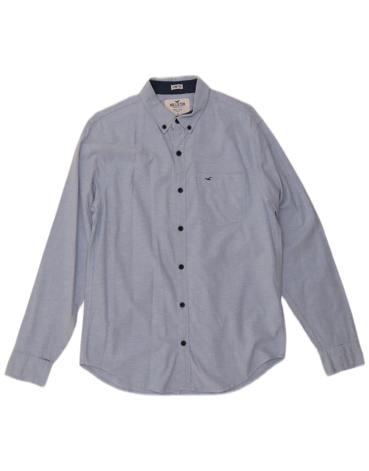 HOLLISTER Mens Shirt Medium Blue Cotton