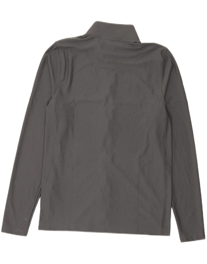 Under Armour Herren-Trainingsanzugoberjacke aus mittelgrauem Polyester