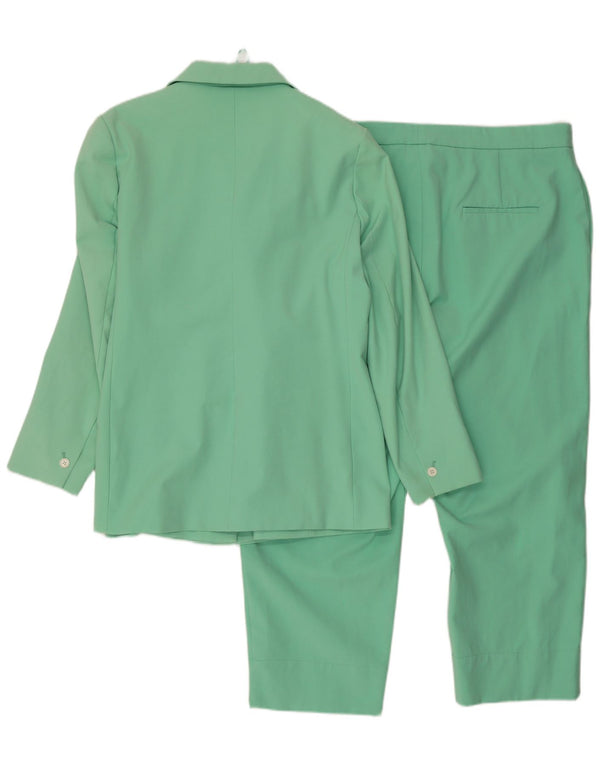 Abito da donna a doppio petto Marks & Spencer in 2 pezzi UK 20 2XL W42 L26 Verde