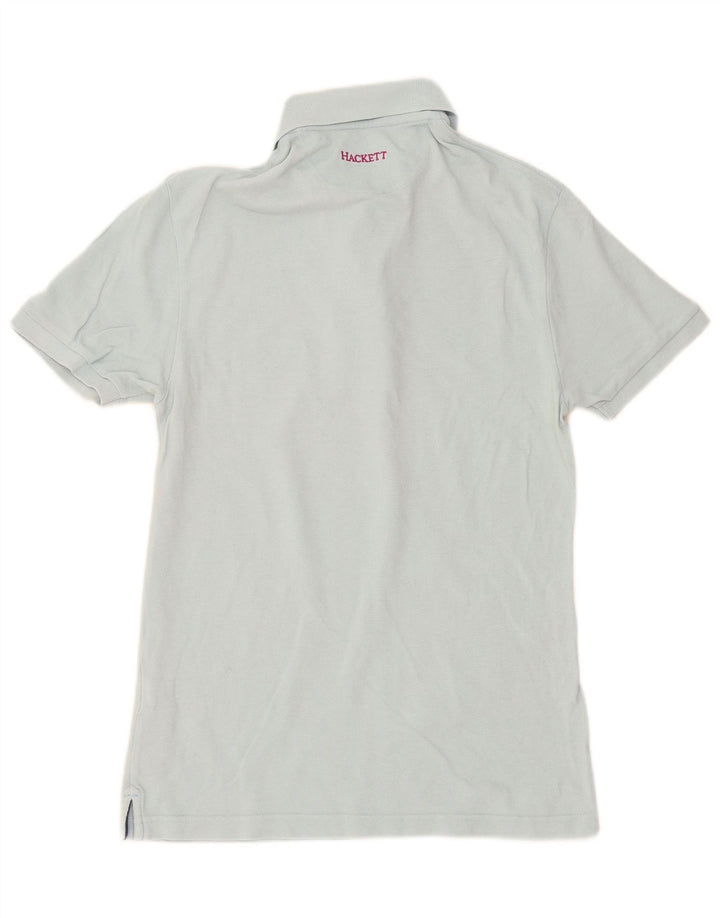 Polo da uomo slim fit Hackett piccola in cotone blu