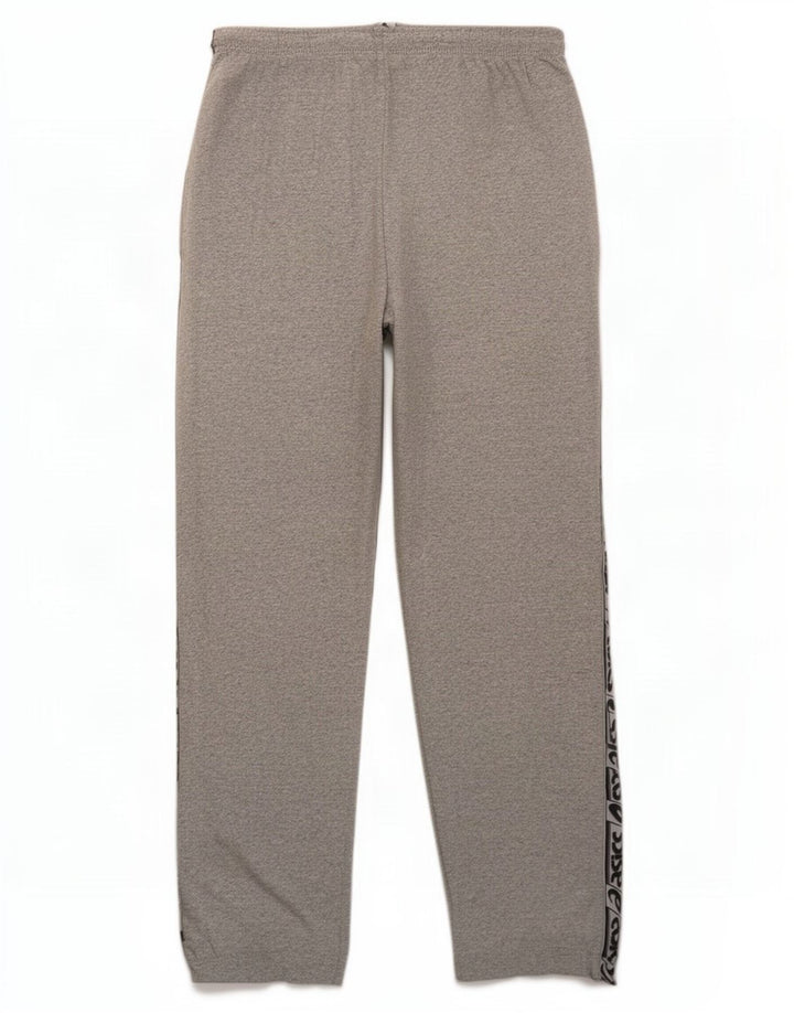 Pantaloni da tuta grafica da uomo Asics in cotone grigio medio