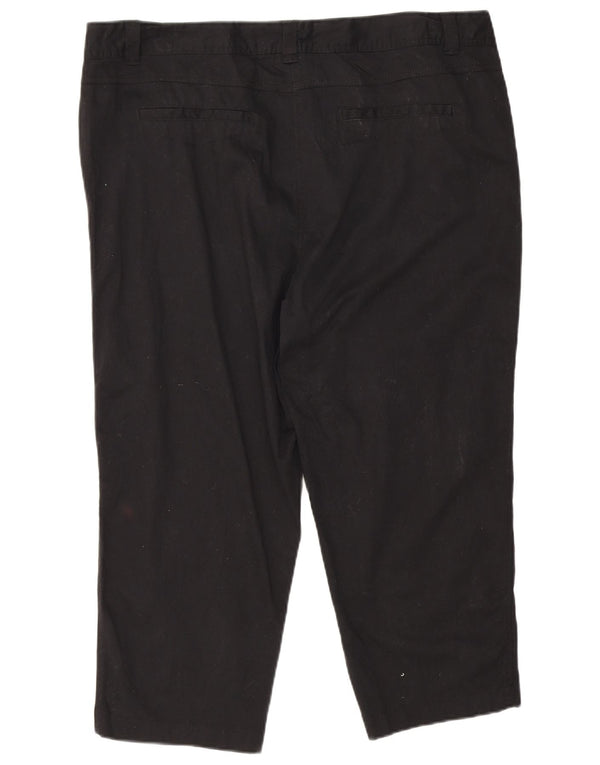 Spodnie damskie M&Co Capri UK 20 XL W40 L22 Czarna bawełna