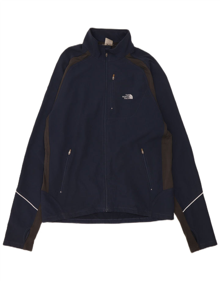 The North Face Mens Tracksuit Top Jacket Medium Navy Blue Colourblock