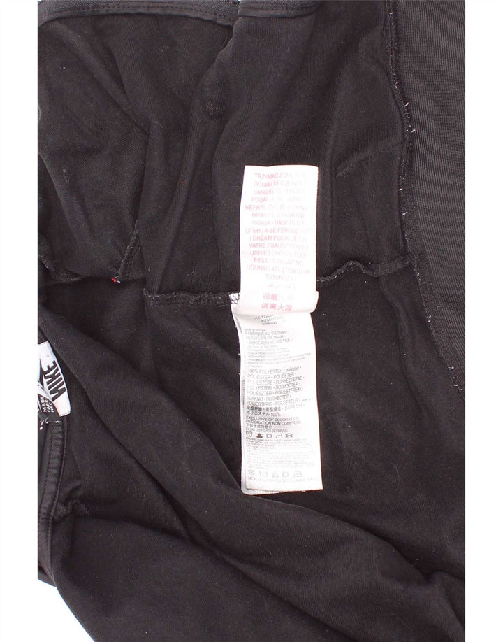 Nike Boys Graphic Tracksuit Top Jacket 6-7 Years Large Black Colourblock