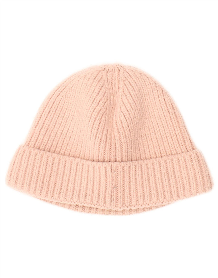 The North Face Womens Graphic Knit Beanie Hat One Size Pink Acrylic