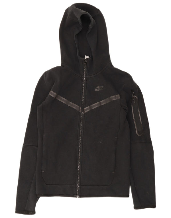 Nike Herren-Kapuzenpullover mit Reißverschluss, XS, schwarze Baumwolle
