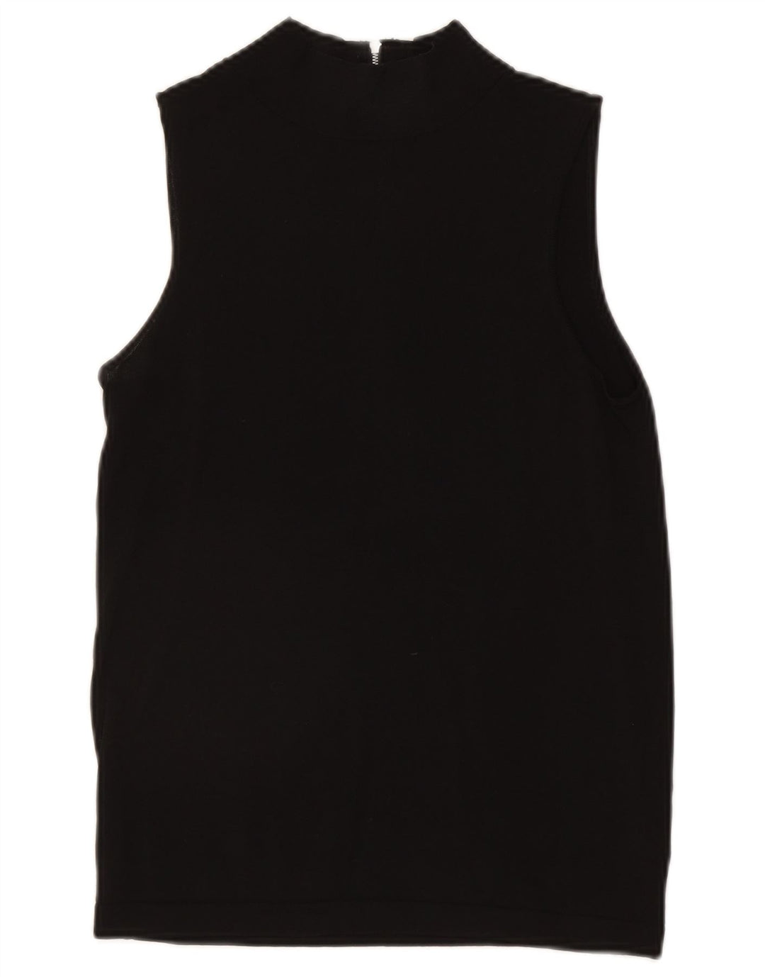 Reiss Womens Vest Top UK 14 Large Black Viscose