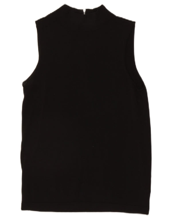 Top damski pod kamizelkę Reiss UK 14 Large, czarna wiskoza