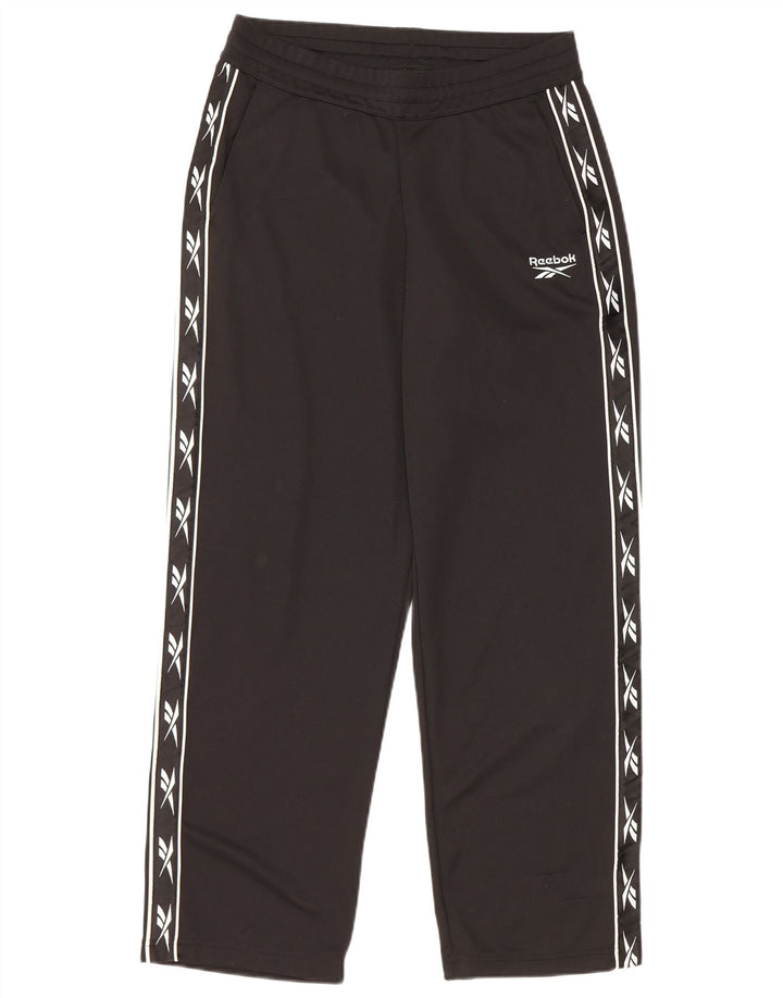 Reebok Herren-Trainingshose mit Grafik, Größe S, Schwarz, Polyester