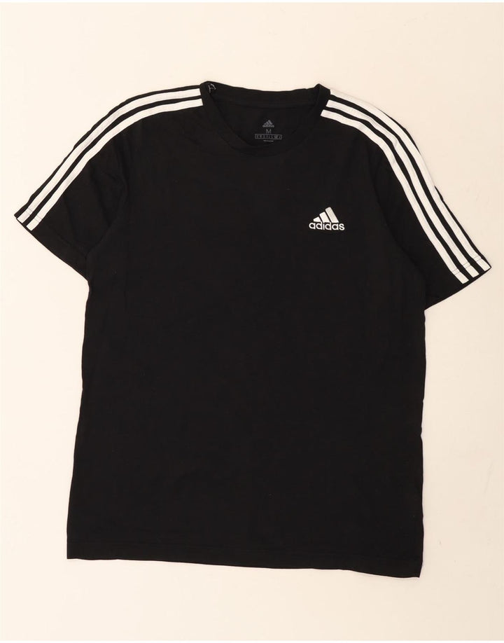 Tricou pentru bărbați Adidas Top Mediu Negru Bumbac