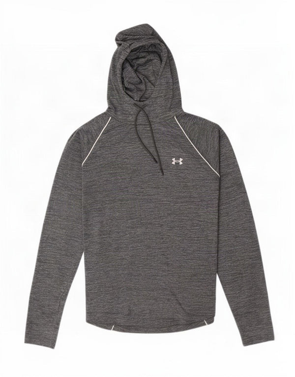 Top grafico da donna a vestibilità ampia Under Armour manica lunga UK 18 XL grigio chiazzato