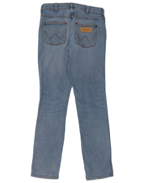 Wrangler Mens Greensboro Straight Jeans W13 L32 Blue Cotton