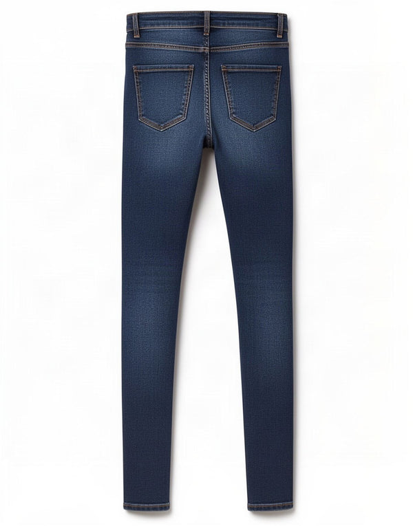Zara Womens Trafaluc Skinny Jeans EU 38 Small W28 L28 Navy Blue Striped