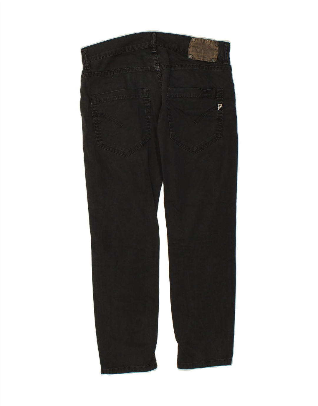 DONDUP Womens Slim Cropped Trousers W30 L25 Black Cotton Vintage Dondup and Second-Hand Dondup from Messina Hembry 