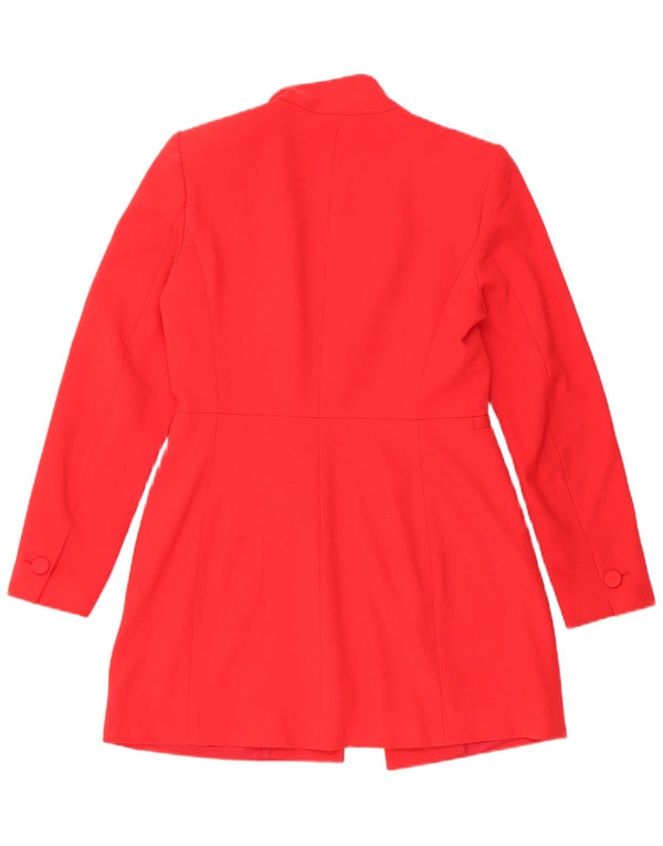Zara Womens Blazer Jacket UK 14 Medium Red Polyester