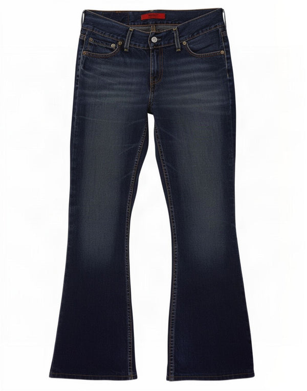 Levi's Womens Bootcut Jeans W30 L34 Navy Blue Cotton