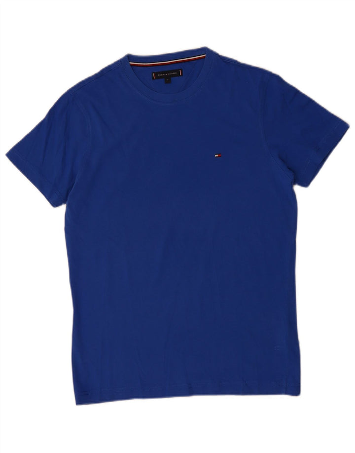 TOMMY HILFIGER Mens T-Shirt Top Small Blue Cotton