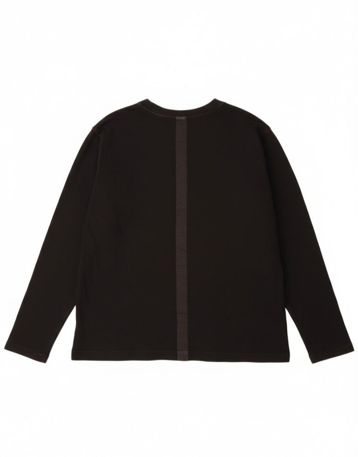 Murphy & Nye Mens Graphic Top Long Sleeve 2XL Black Cotton