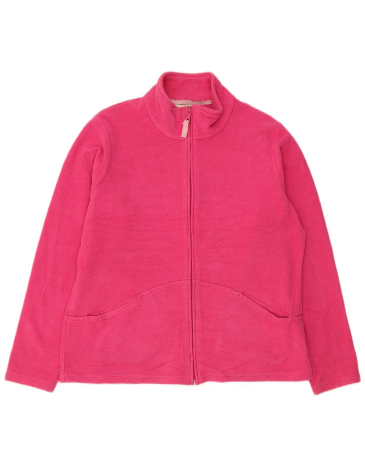 Marks & Spencer Fleecejakke til kvinder UK 18 XL Pink Polyester