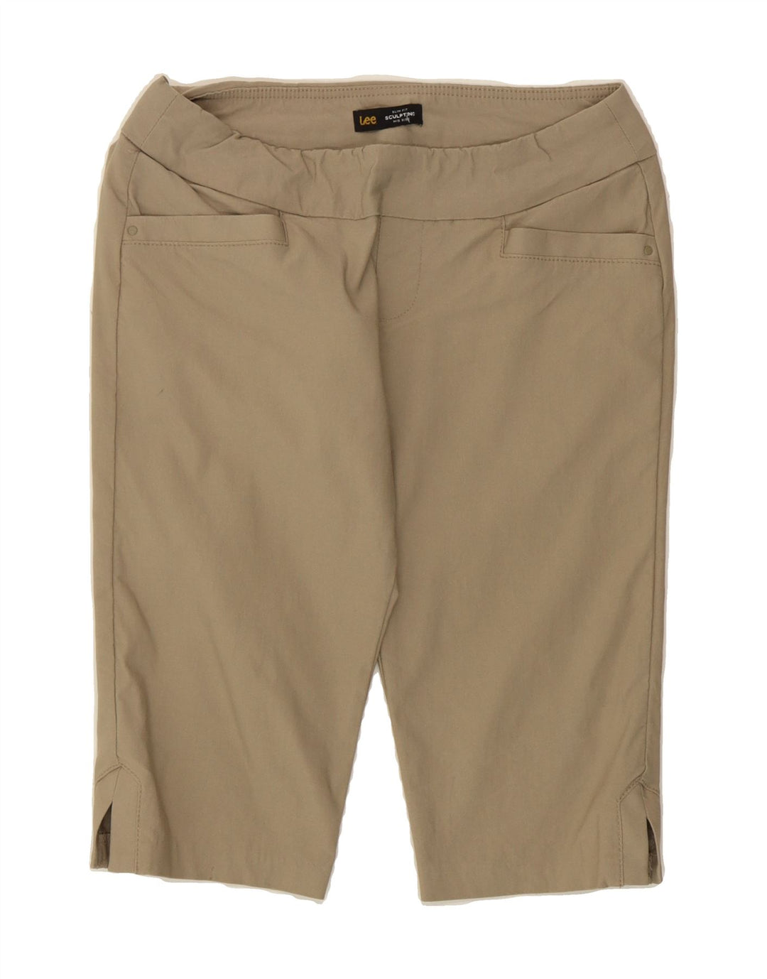 LEE Womens Sculpting Slim Fit Bermuda Shorts US 6 Medium W32  Beige Vintage Lee and Second-Hand Lee from Messina Hembry 